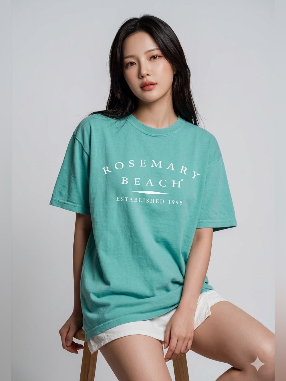 Comfort Colors Rosemary Beach Short-Sleeve Tee in Teal
